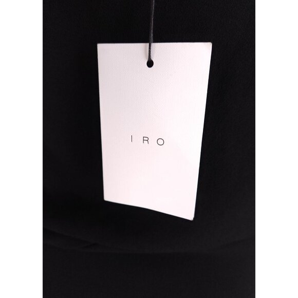 IRO Davov One-Shoulder Envelope Hem Dress Size 38 M Black NWT - Picture 9 of 15